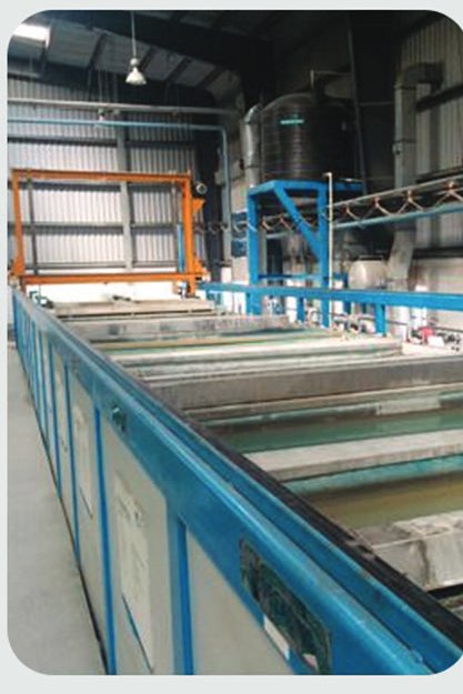 Seven-tank pre-treatment process