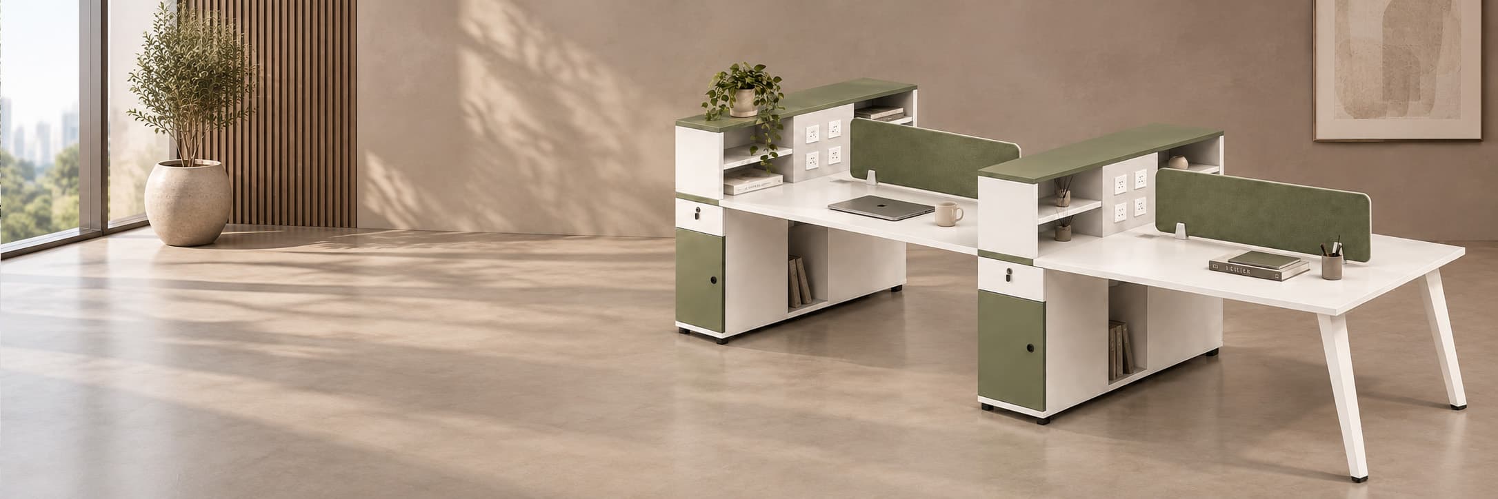 Workstations in use