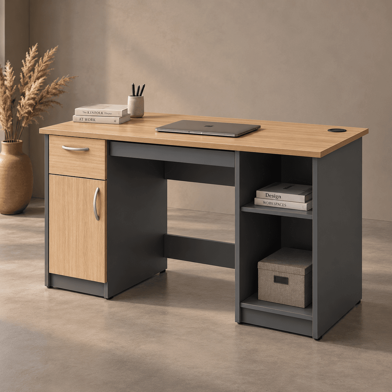 Computer Tables in a styled interior