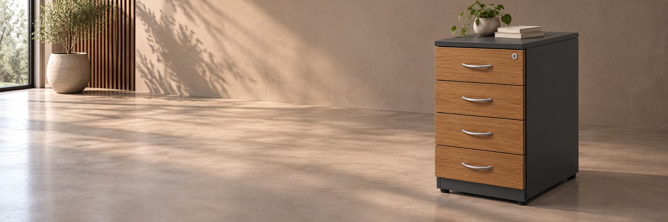 Pedestals & File Racks in use