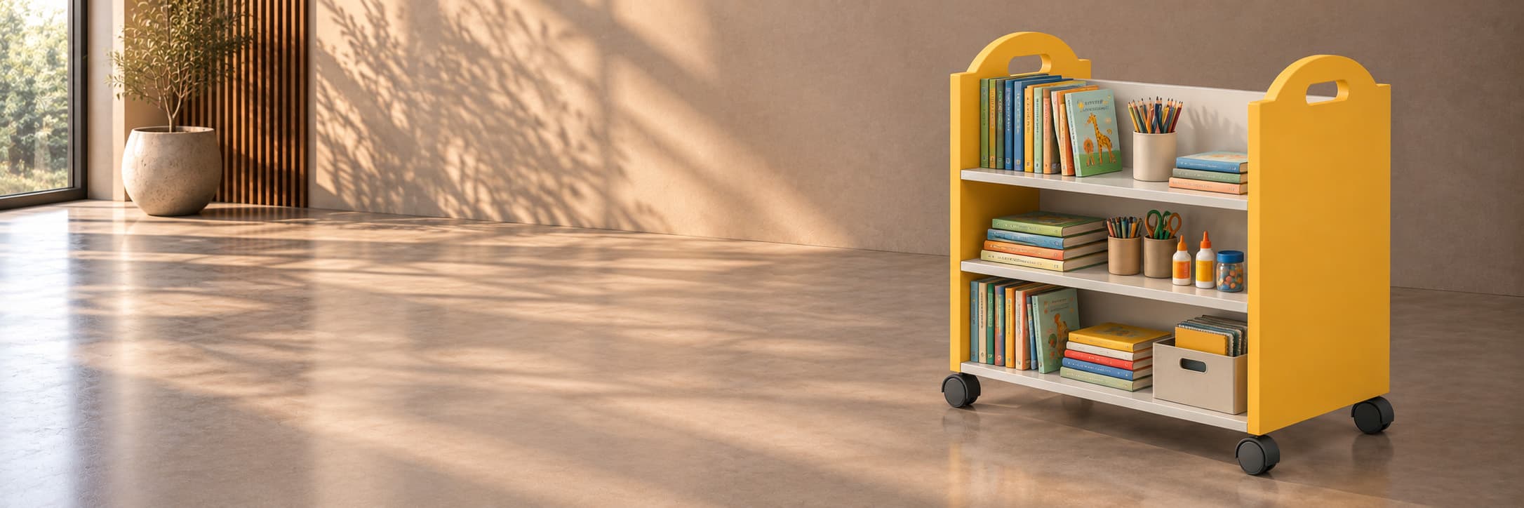 Library Racks in use
