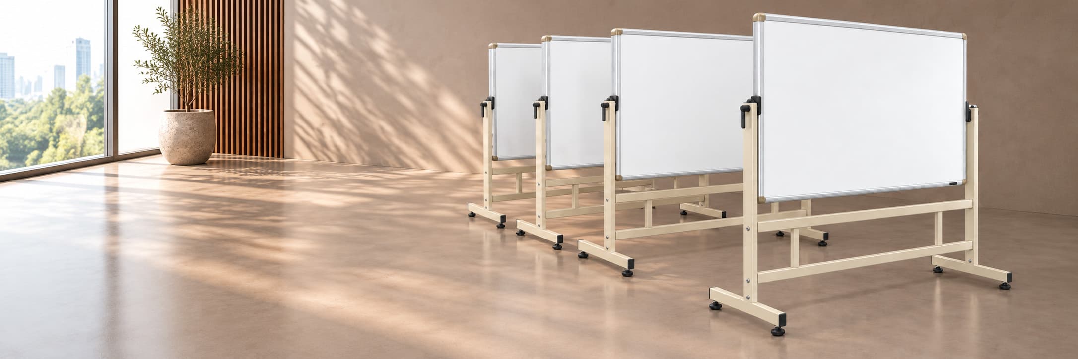 Notice Stands in use