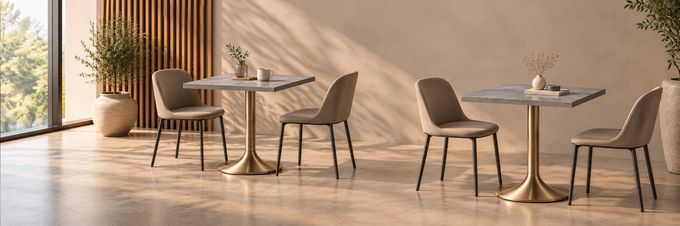 Sitting/Eating Tables in use