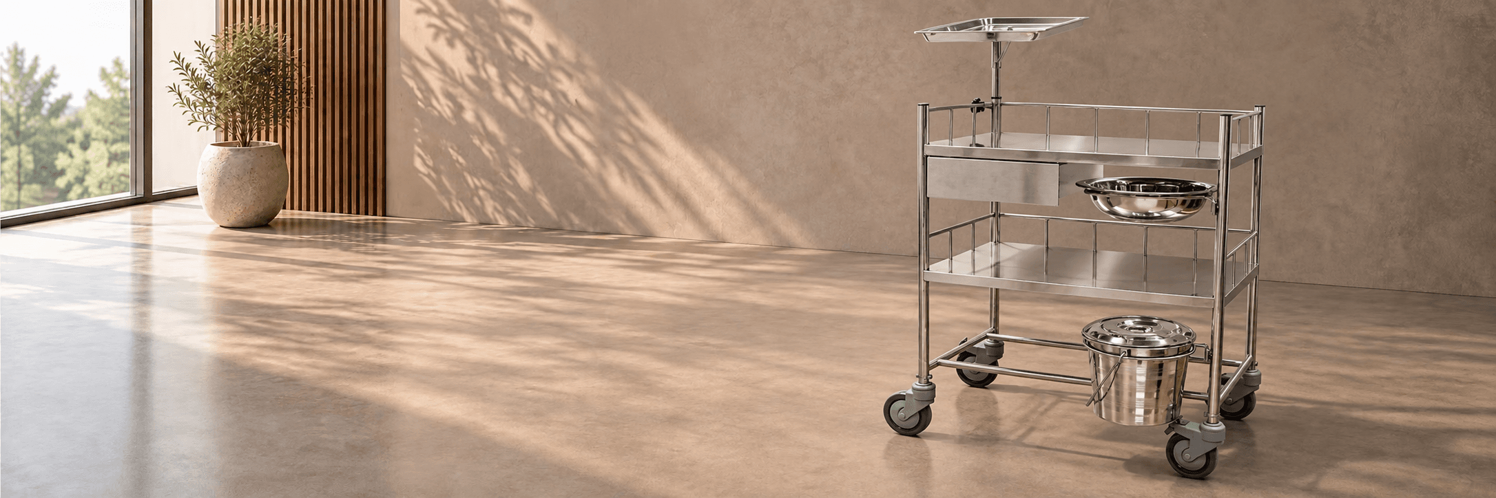 Dressing Trolleys in use