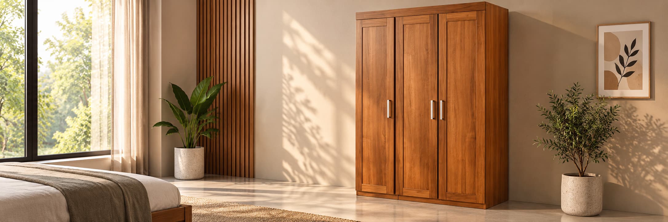 Wardrobes in use