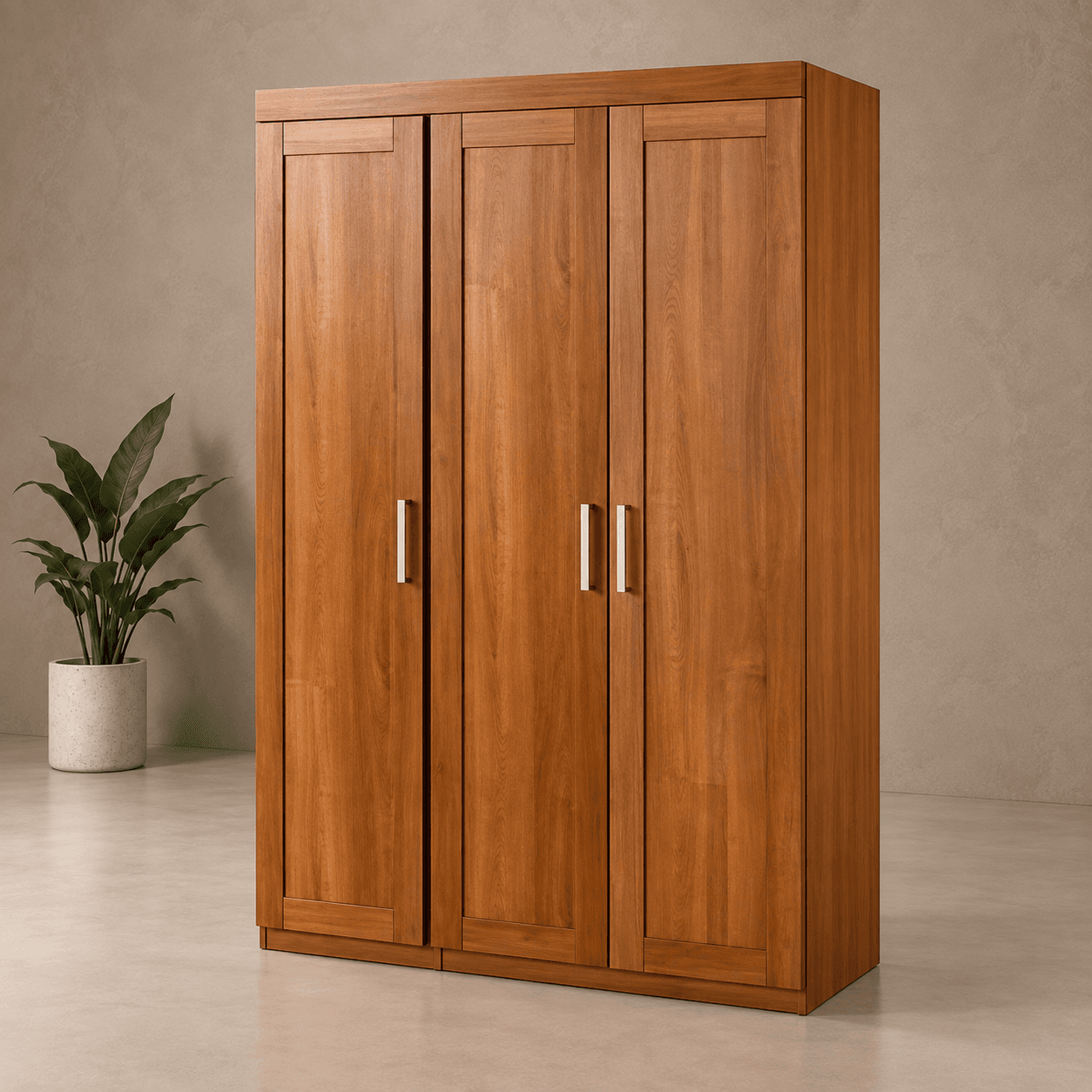 Wardrobes in a styled interior