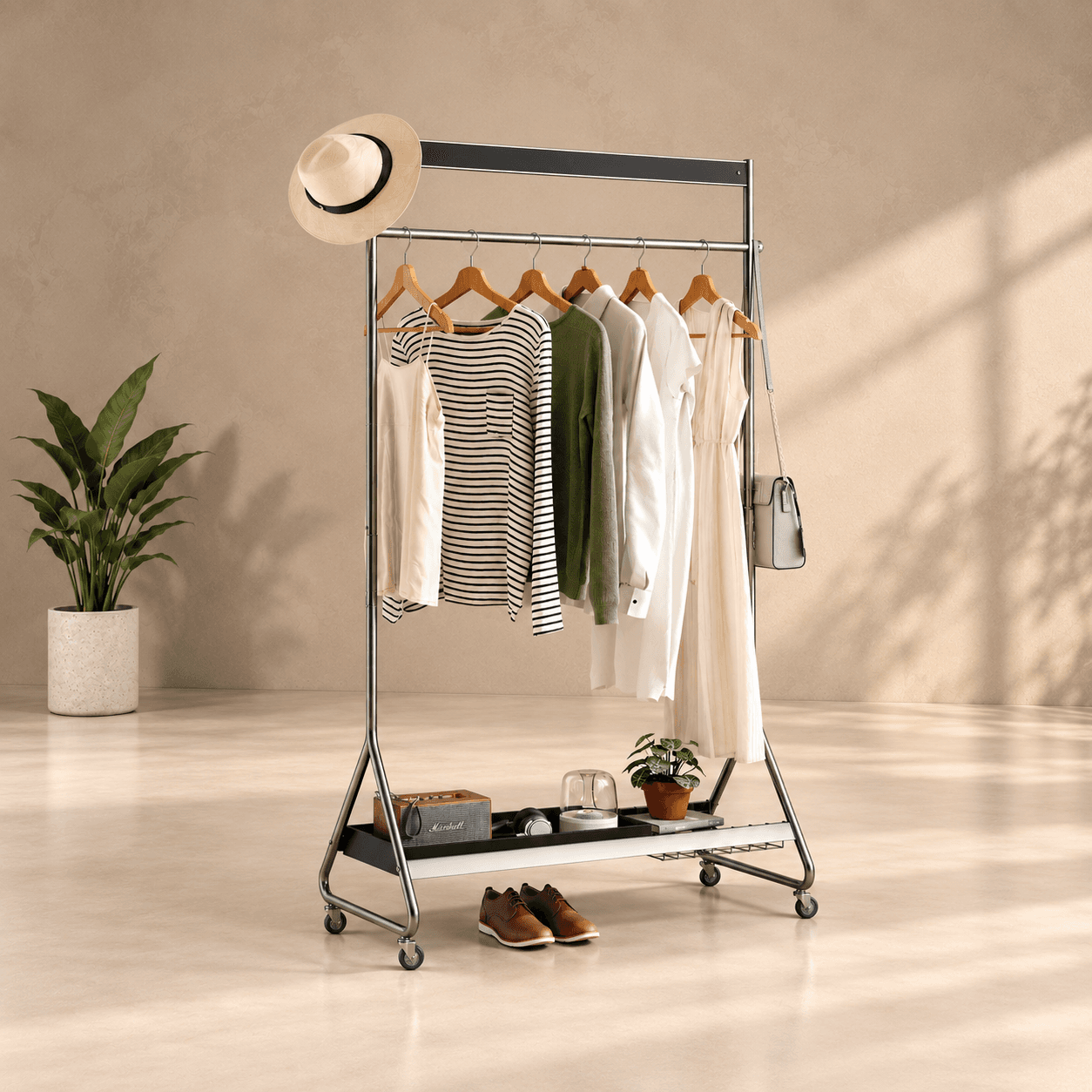 Coat Hangers in a styled interior