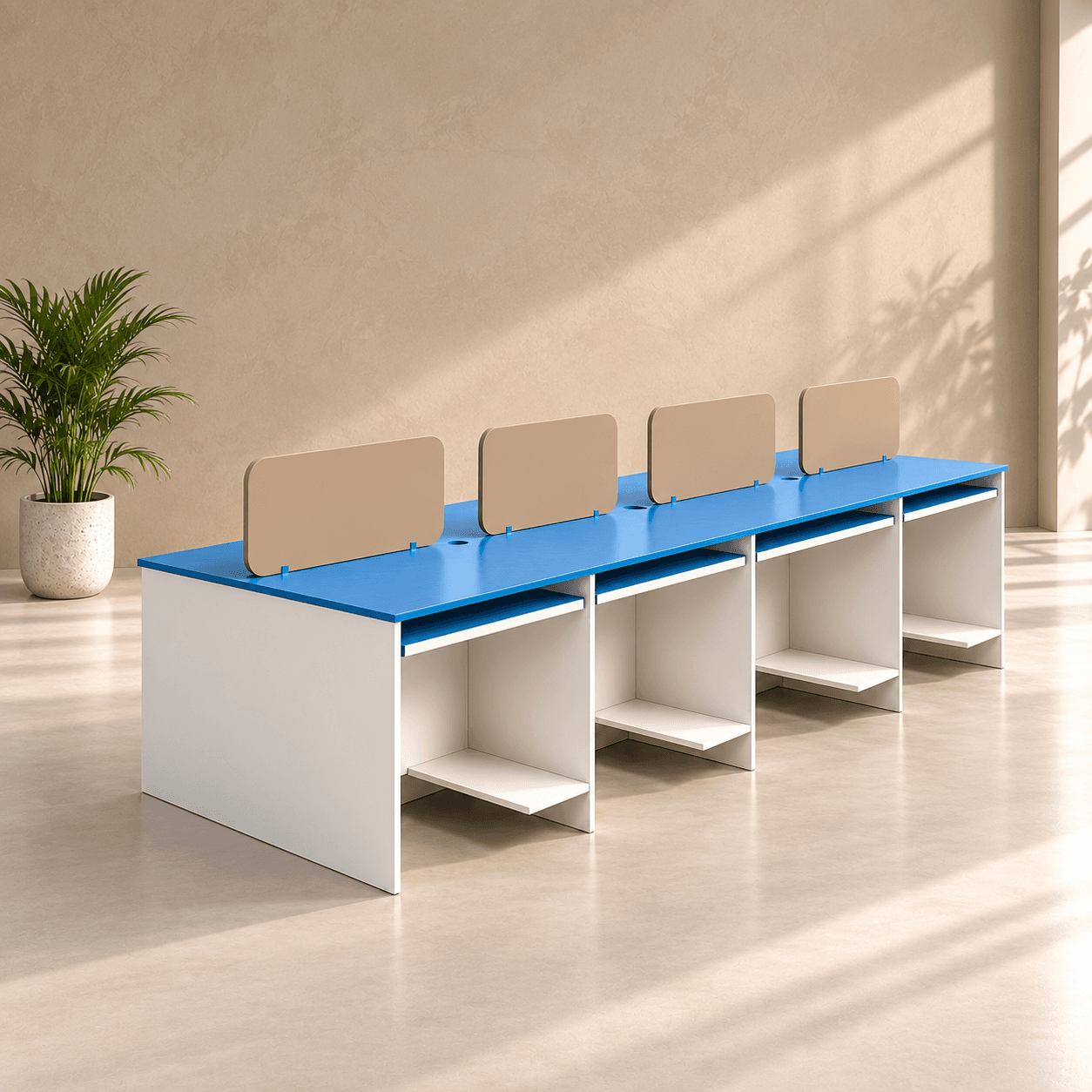 Computer Lab Furniture in a styled interior