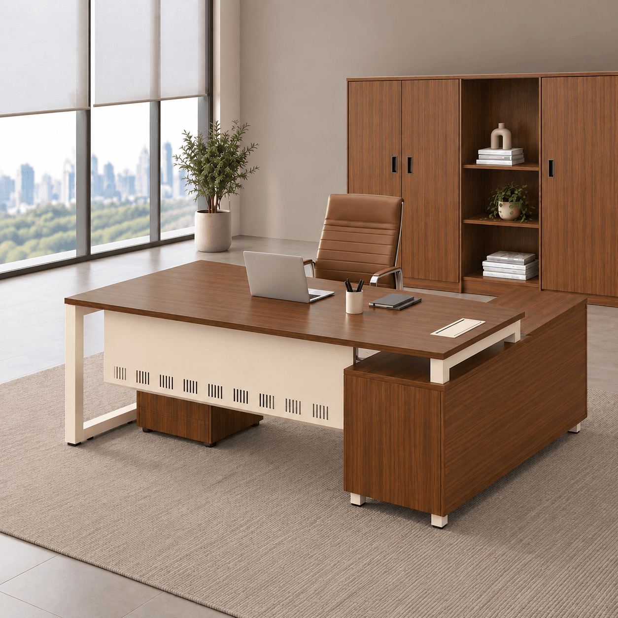 C Shape Office Table