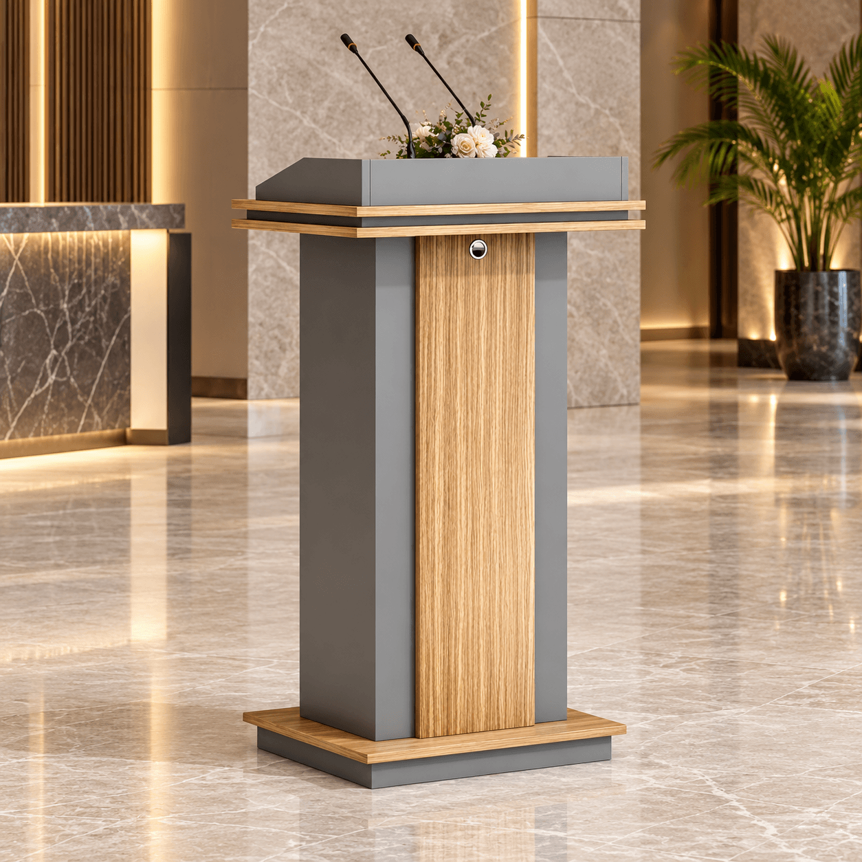 Podium With Mic Mount