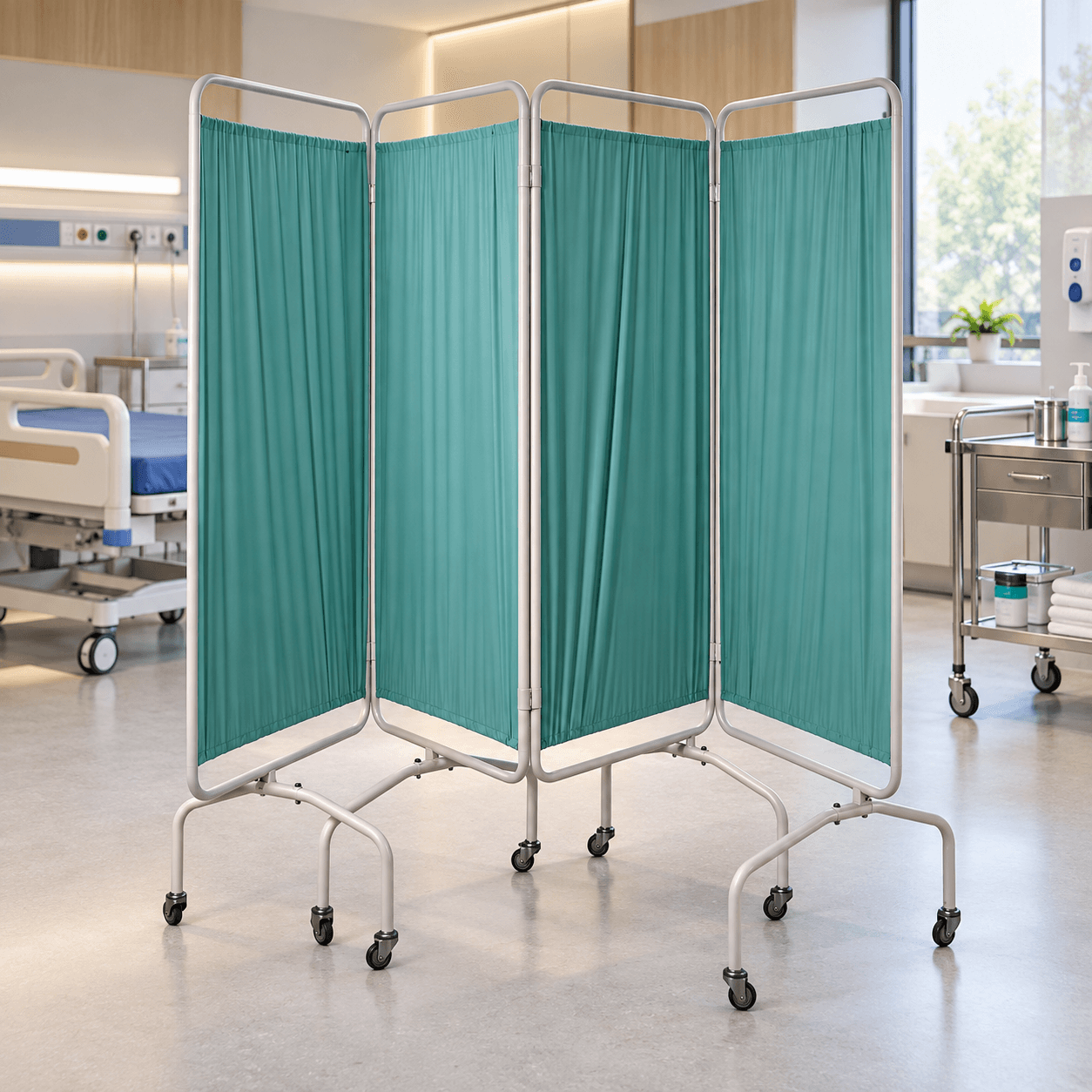 Four Panel Hospital Privacy Screen