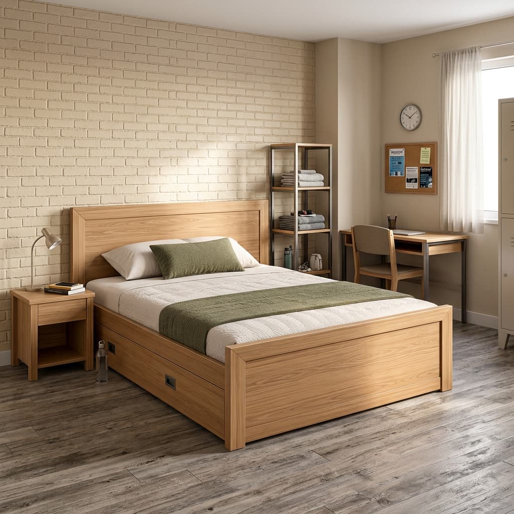 Wooden Double Bed