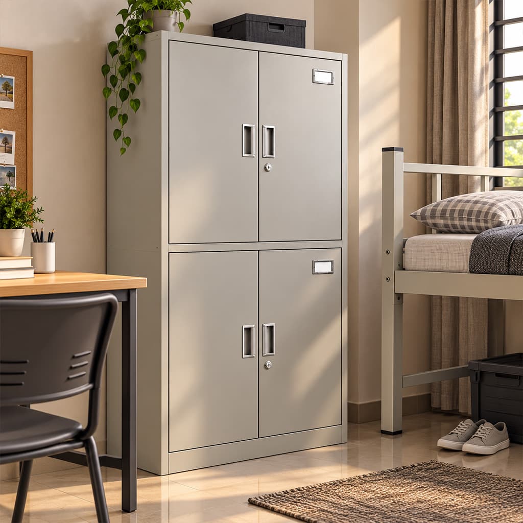 Storage Unit With Lockers