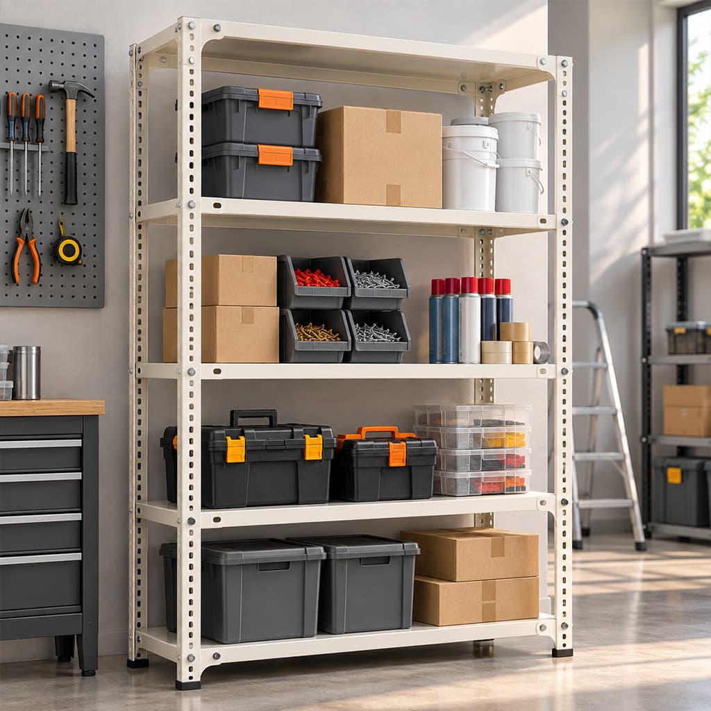 4 Shelf Slotted Rack
